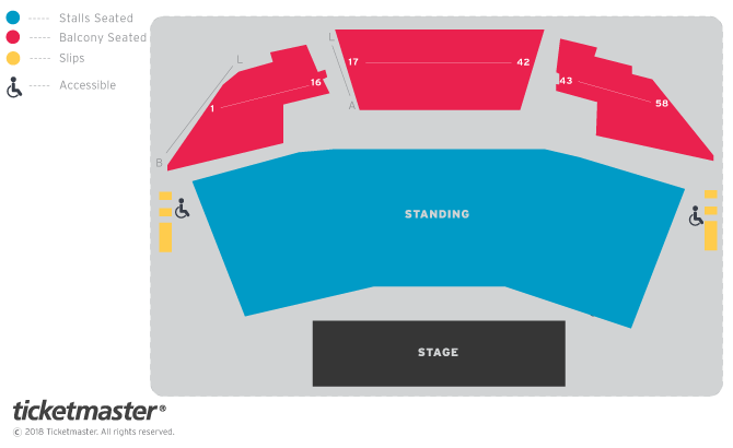 Tipsy Tour 2023 Seating Plan at York Barbican