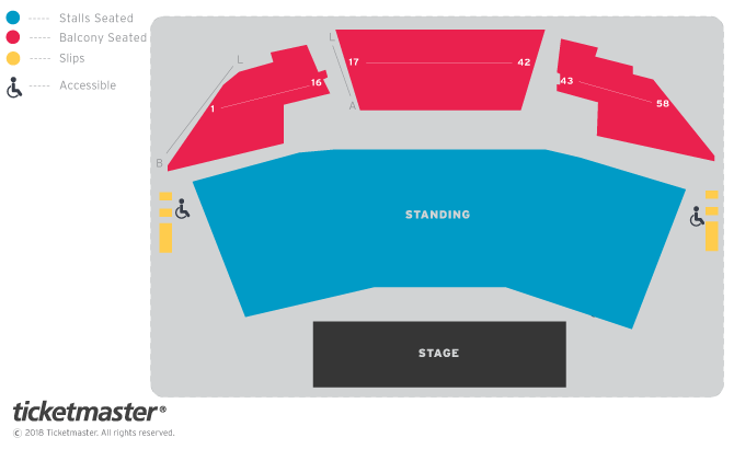 Ferocious Dog Seating Plan at York Barbican