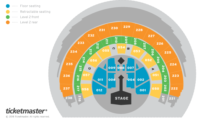 Enrique Iglesias Seating Plan - Hydro