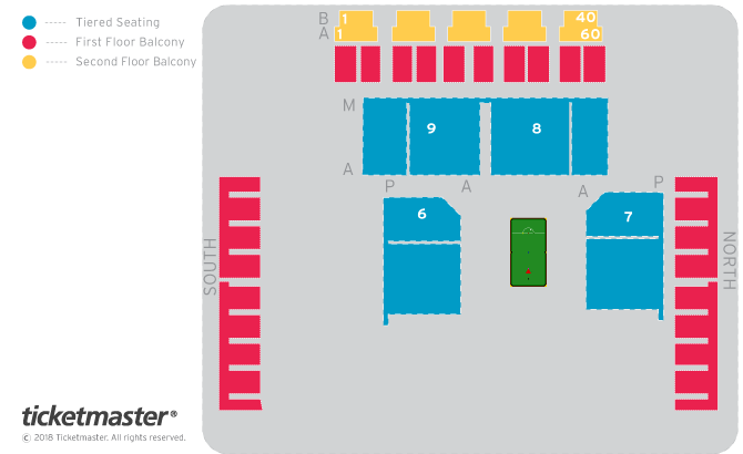 2019 ManbetX Welsh Open - Finals (1pm) Seating Plan at Motorpoint Arena Cardiff