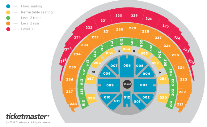 Russell Howard- Respite Seating Plan at OVO Hydro