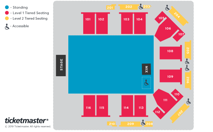 Kubix on Tour Seating Plan at P&J Live Arena