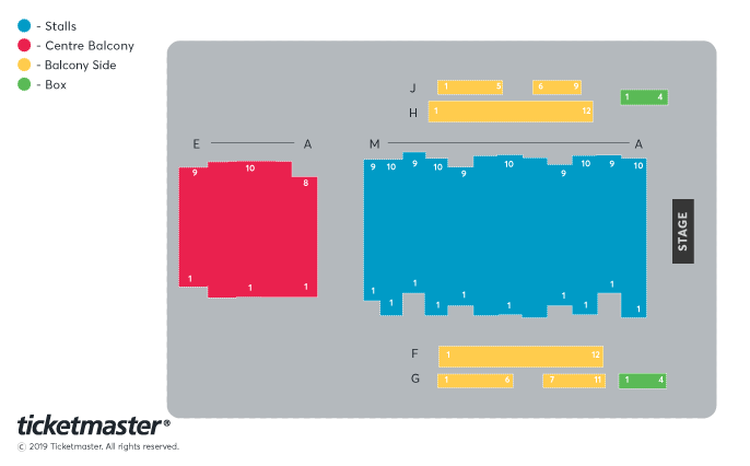 Wang Theater Seating Chart By Sections