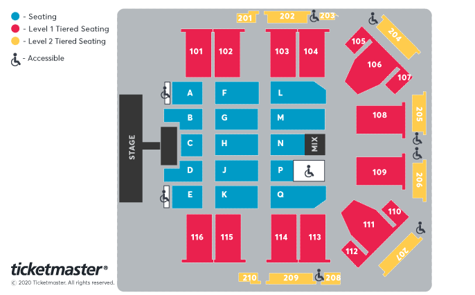 Steps - Official VIP Ticket Experiences Seating Plan at P&J Live Arena