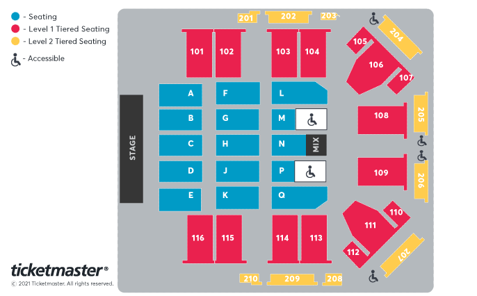 Andre Rieu & his Johann Straus Orchestra Seating Plan at P&J Live Arena