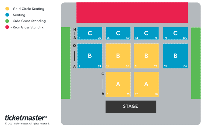 Sydney Showground Seating Map