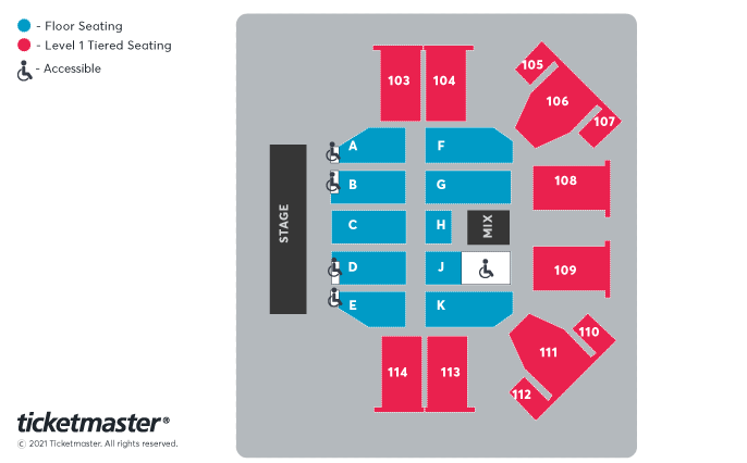 Bill Bailey: Vaundevillean Seating Plan at P&J Live Arena