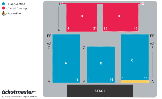 Legend - the Music of Bob Marley Seating Plan at P&J Live Arena