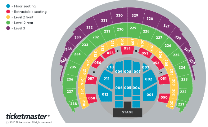 Wizard of Oz Seating Plan at OVO Hydro