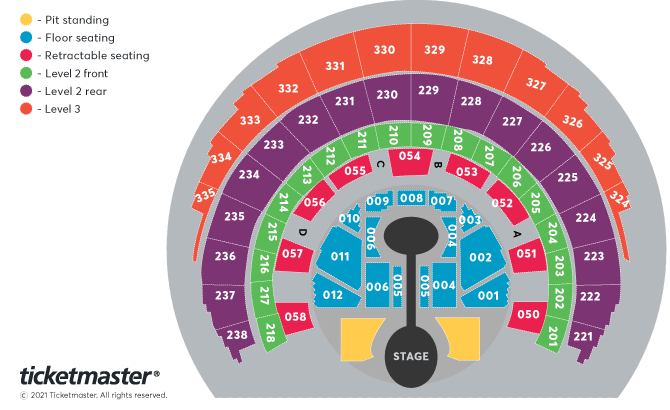 Shawn Mendes: Wonder: The World Tour Seating Plan at OVO Hydro