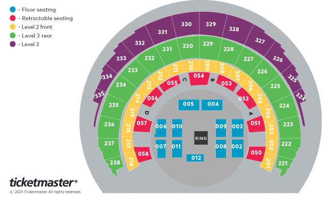 Top Rank & Boxxer Present, Sky Sports Fight Night Seating Plan at OVO Hydro