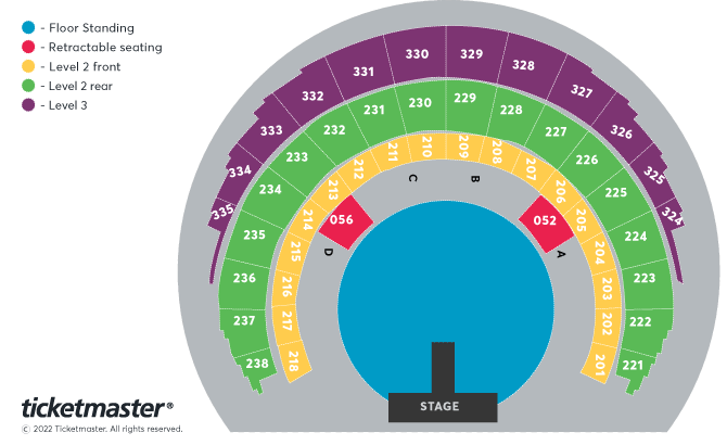 Kendrick Lamar: The Big Steppers Tour Seating Plan at OVO Hydro