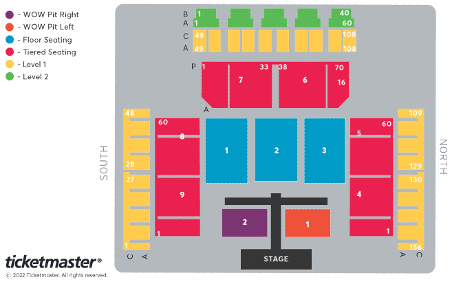 The Vamps Seating Plan at Motorpoint Arena Cardiff