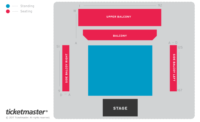 Biffy Clyro Seating Plan at Bournemouth International Centre