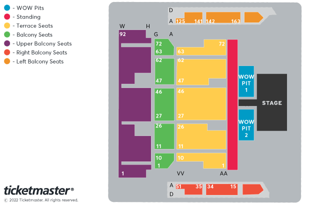 The Vamps - Greatest Hits Tour Seating Plan at Bournemouth International Centre