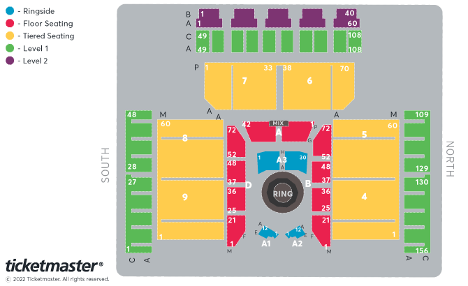 Professional Fighters League - VIP Packages Seating Plan at Motorpoint Arena Cardiff