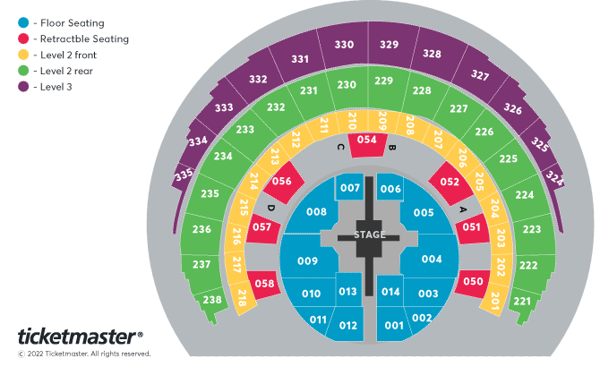 Roger Waters Seating Plan at OVO Hydro