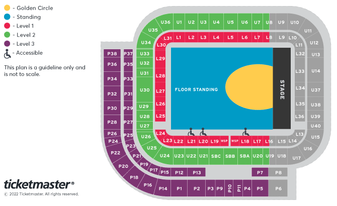 PINK Seating Plan at Sunderland Stadium Of Light