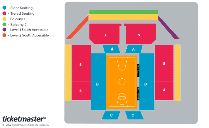 Harlem Globetrotters Seating Plan at Motorpoint Arena Cardiff