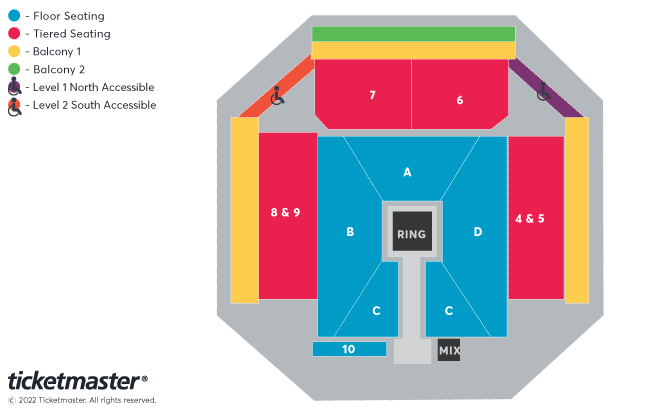 WWE Live Seating Plan at Motorpoint Arena Cardiff