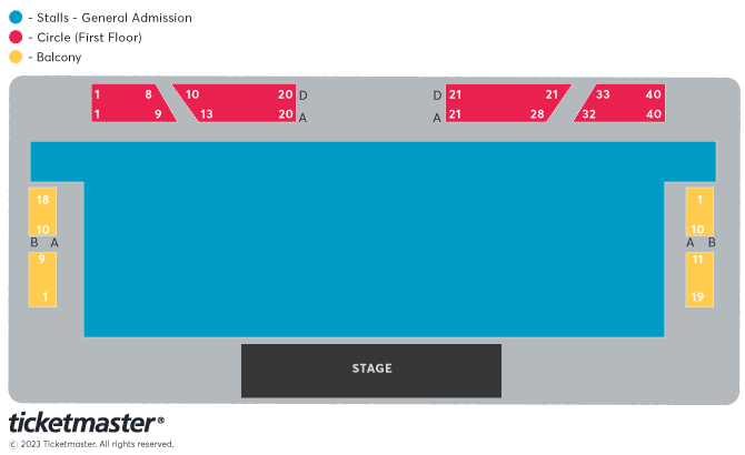 Seat map - Leas Cliff Hall