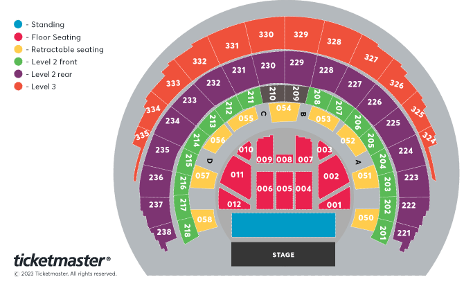 Chris Stapleton's All American Road Show Goes Across the Pond Seating Plan at OVO Hydro