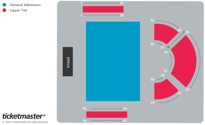 Seat map - Queens Hall Edinburgh