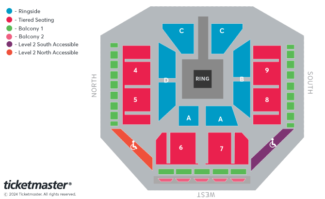 AEW: Dynamite & Collision Seating Plan at Motorpoint Arena Cardiff