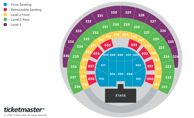 Olly Murs Seating Plan at OVO Hydro