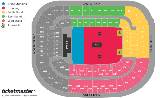 Billy Joel Seating Plan at Murrayfield