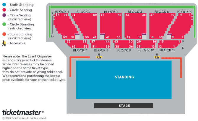 Ahmed Saad Seating Plan at Eventim Apollo