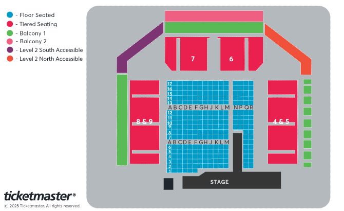 Premier League Darts Seating Plan at Motorpoint Arena Cardiff