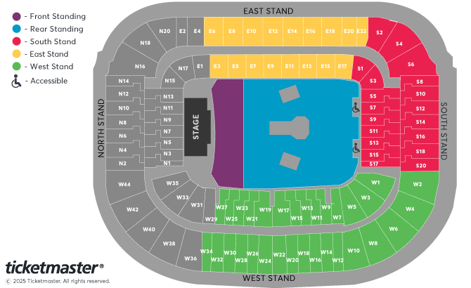 Bon Jovi: FOREVER TOUR Seating Plan at Murrayfield Bon Jovi: FOREVER TOUR Seating Plan at Murrayfield