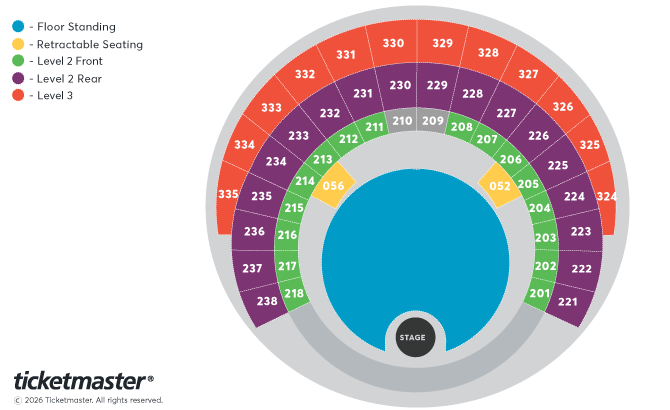 ZAYN - The Konnakol Tour Seating Plan at OVO Hydro