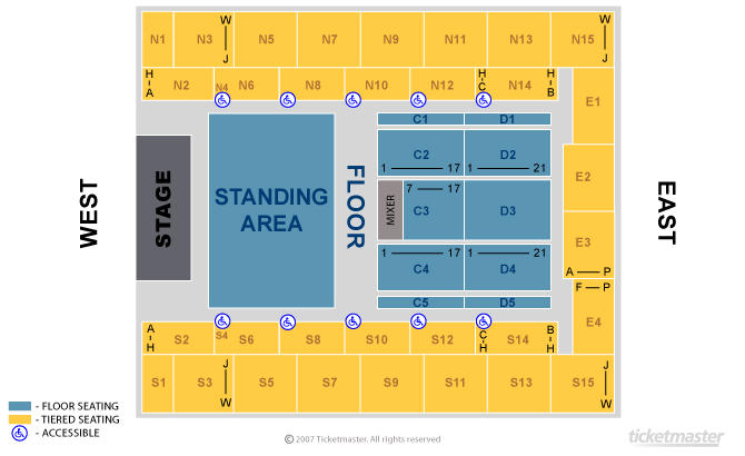 Kane Brown - The High Road Tour Seating Plan at OVO Arena Wembley