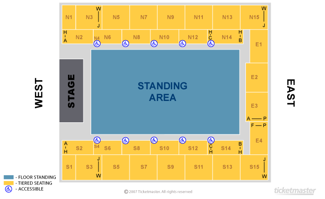 Shinedown Seating Plan at OVO Arena Wembley