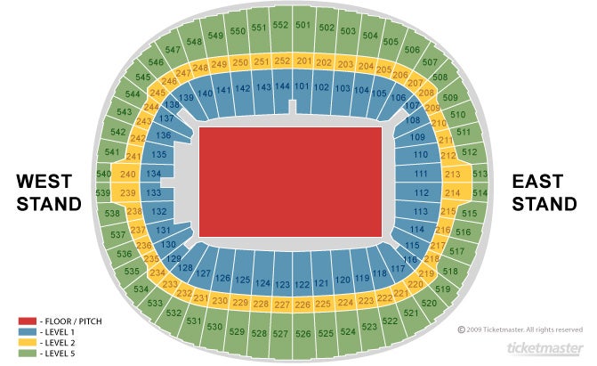 Wembley Stadium Seating Plan Boxing