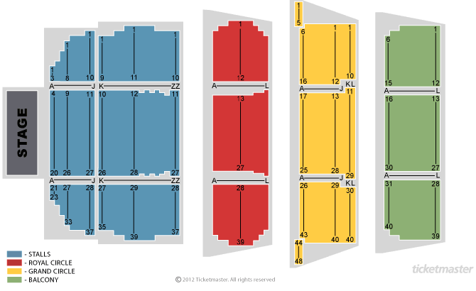42nd Street Seating Plan at Theatre Royal Drury Lane