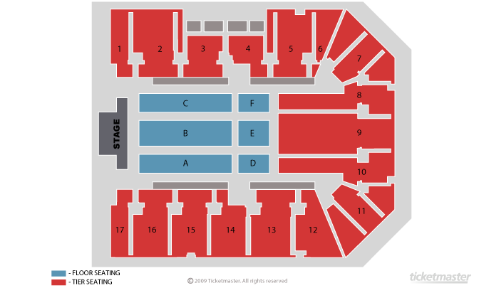 Deacon Blue Seating Plan at Resorts World Arena