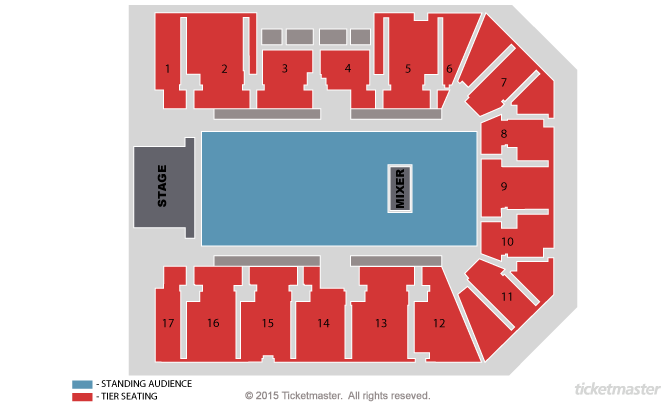 Busted Seating Plan at Resorts World Arena
