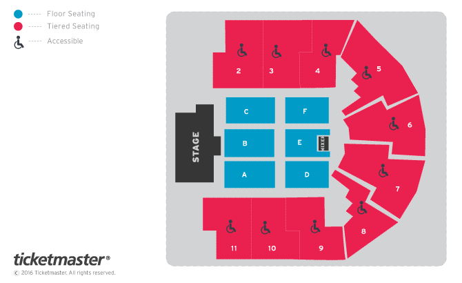 Dido Seating Plan at Utilita Arena Birmingham