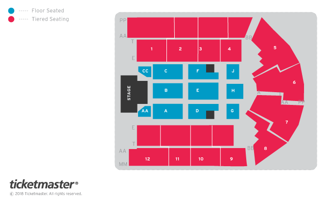 Take That Seating Plan at Utilita Arena Birmingham