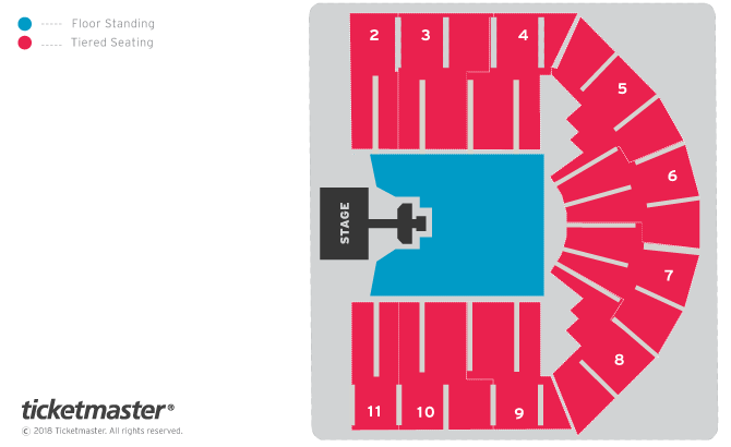 Rita Ora Seating Plan at Utilita Arena Birmingham