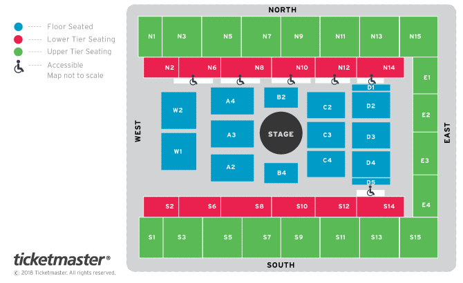 Russell Howard - Respite Seating Plan at OVO Arena Wembley