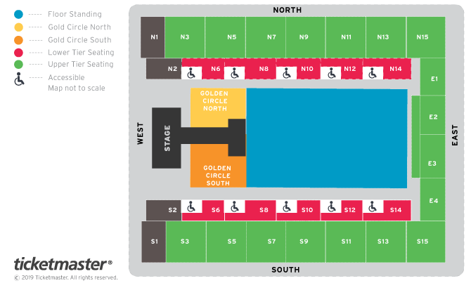 BLACKPINK 2019 WORLD TOUR with KIA [IN YOUR AREA] London Seating Plan at OVO Arena Wembley