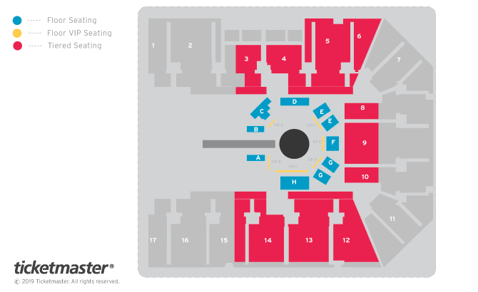 Bellator MMA Birmingham: Primus vs. Wilde Seating Plan at Resorts World Arena