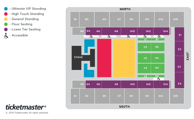 MONSTA X Seating Plan at OVO Arena Wembley