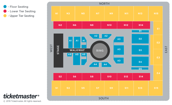 KSW Seating Plan at OVO Arena Wembley