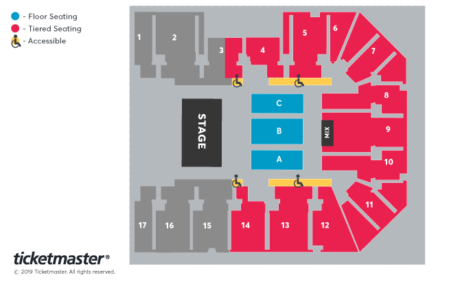 David Gray Seating Plan at Resorts World Arena