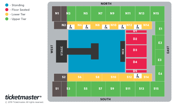 SEVENTEEN Seating Plan at OVO Arena Wembley